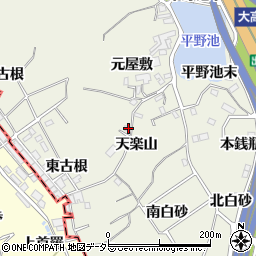 愛知県名古屋市緑区大高町天楽山4-27周辺の地図