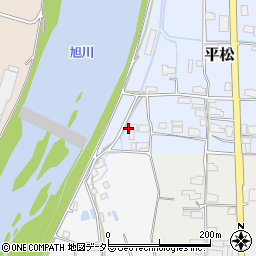 岡山県真庭市平松16周辺の地図