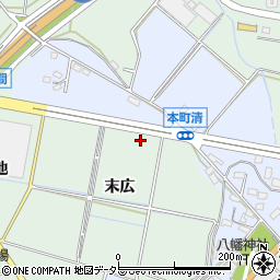 愛知県豊田市上丘町（清）周辺の地図