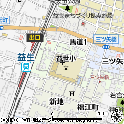 三重県桑名市益生町周辺の地図
