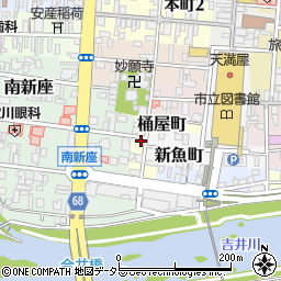 岡山県津山市桶屋町16周辺の地図