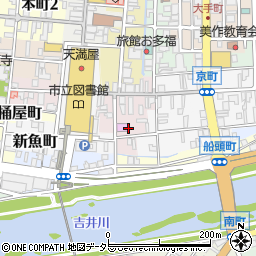 岡山県津山市堺町周辺の地図