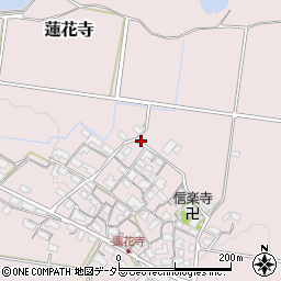 滋賀県蒲生郡日野町蓮花寺周辺の地図