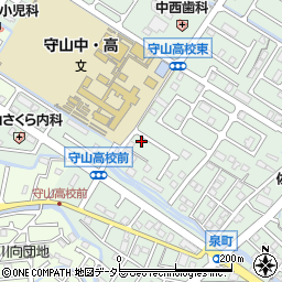 滋賀県守山市守山3丁目13-38周辺の地図