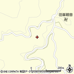 愛知県設楽町（北設楽郡）田峯（尺地）周辺の地図