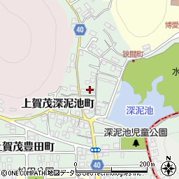 京都府京都市北区上賀茂狭間町42周辺の地図