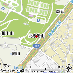 愛知県名古屋市緑区大高町北忠治山周辺の地図