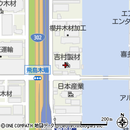 吉村製材株式会社　第６工場車輌材部周辺の地図