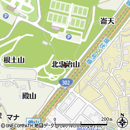 愛知県名古屋市緑区大高町（北忠治山）周辺の地図