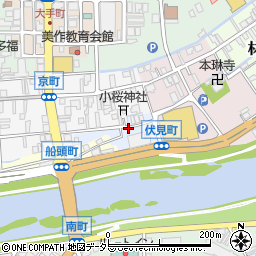 岡山県津山市河原町周辺の地図