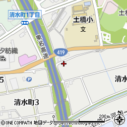 愛知県豊田市清水町3丁目2周辺の地図