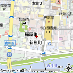 岡山県津山市桶屋町5周辺の地図