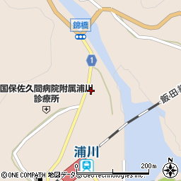 静岡県浜松市天竜区佐久間町浦川2886周辺の地図