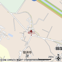 京都府南丹市園部町若森松田周辺の地図