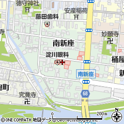 津山薬局　南新座店周辺の地図