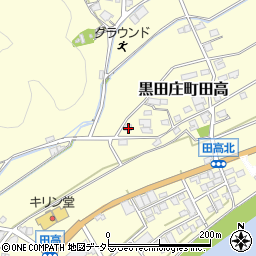 兵庫県西脇市黒田庄町田高231周辺の地図