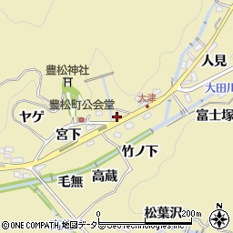 愛知県豊田市豊松町西ノ入60周辺の地図