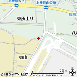愛知県豊田市上丘町（東灰上り）周辺の地図