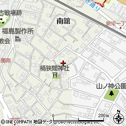 愛知県豊明市栄町山ノ神周辺の地図