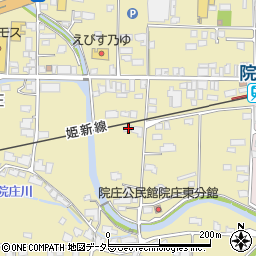 岡山県津山市院庄875周辺の地図