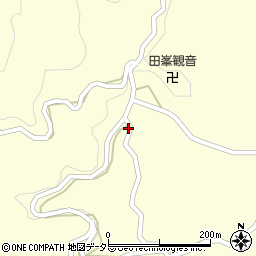 愛知県北設楽郡設楽町田峯平岩周辺の地図