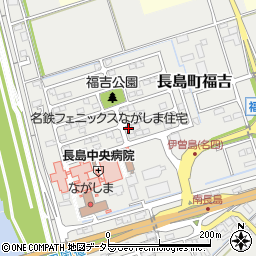 伊曽島小学校体育館周辺の地図