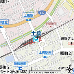 土橋駅周辺の地図