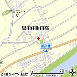 兵庫県西脇市黒田庄町田高218周辺の地図