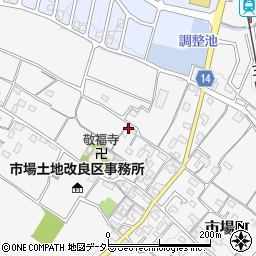三重県四日市市市場町周辺の地図