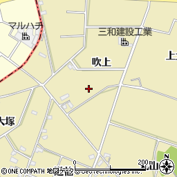 愛知県豊田市堤町吹上周辺の地図