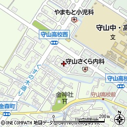 滋賀県守山市金森町1008周辺の地図