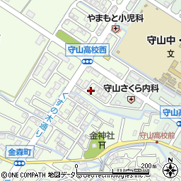 滋賀県守山市金森町1019周辺の地図