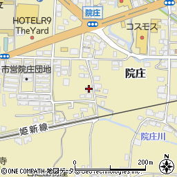 岡山県津山市院庄824周辺の地図