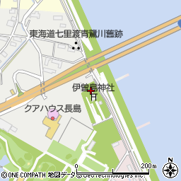 伊曽島神社周辺の地図