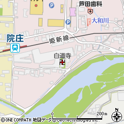 白道寺周辺の地図