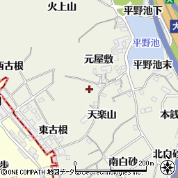 愛知県名古屋市緑区大高町天楽山4-12周辺の地図