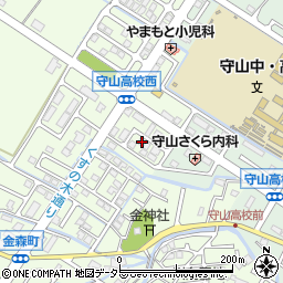 滋賀県守山市金森町1007周辺の地図