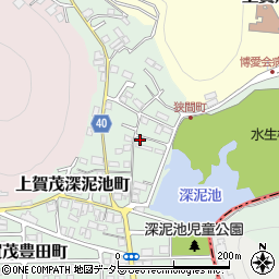 京都府京都市北区上賀茂狭間町59-5周辺の地図