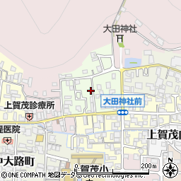京都府京都市北区上賀茂北大路町周辺の地図