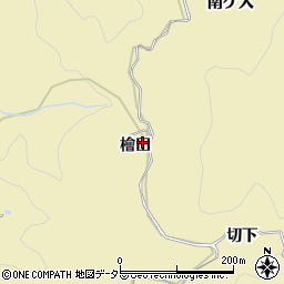 愛知県豊田市坂上町（檜田）周辺の地図