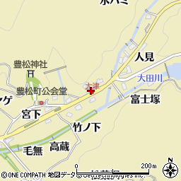 愛知県豊田市豊松町下切周辺の地図