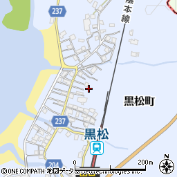 島根県江津市黒松町周辺の地図