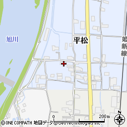 岡山県真庭市平松38周辺の地図