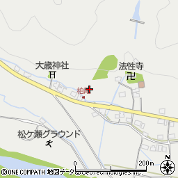 兵庫県神崎郡神河町柏尾周辺の地図