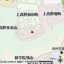 京都府京都市左京区上高野沢淵町周辺の地図