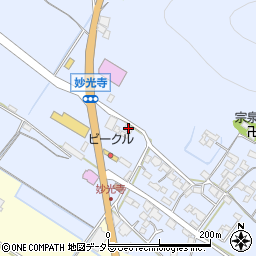滋賀県野洲市妙光寺196周辺の地図