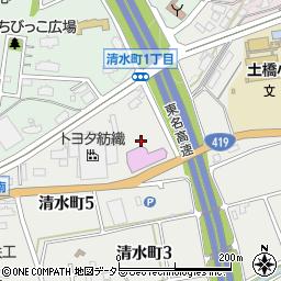 愛知県豊田市清水町1丁目24周辺の地図