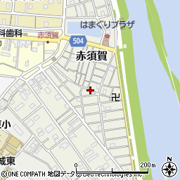 三重県桑名市赤須賀周辺の地図