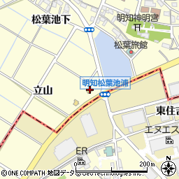 ミニストップ三好松葉池浦店周辺の地図