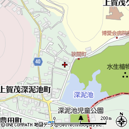 京都府京都市北区上賀茂狭間町60周辺の地図